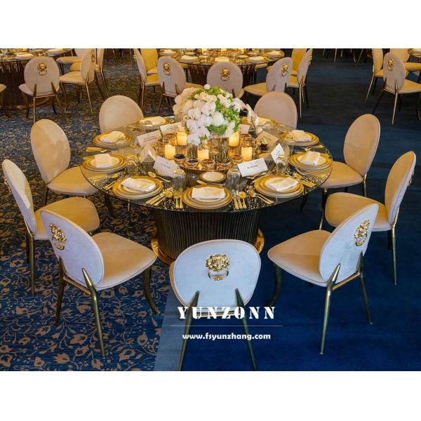 Modern Design Unique Shape Leg Gold Painting Velvet Outdoor Hotel Wedding Wholesale Throne Chairs