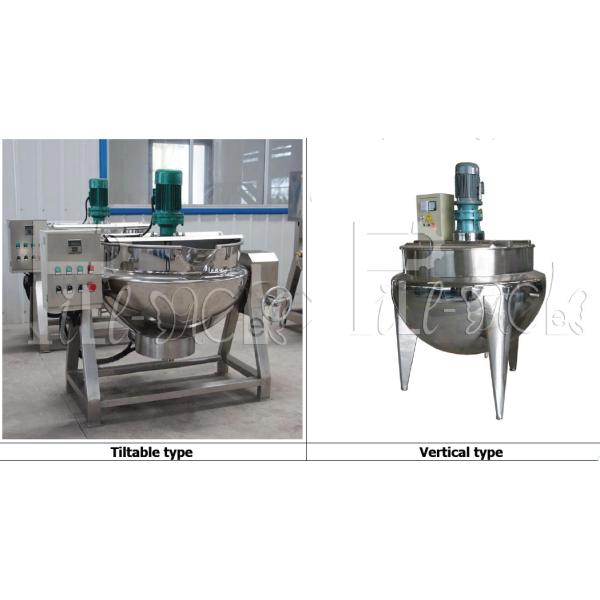 Емкость 400L электрического чайника пара нержавеющей стали топления промышленного закрытого кожухом Tiltable