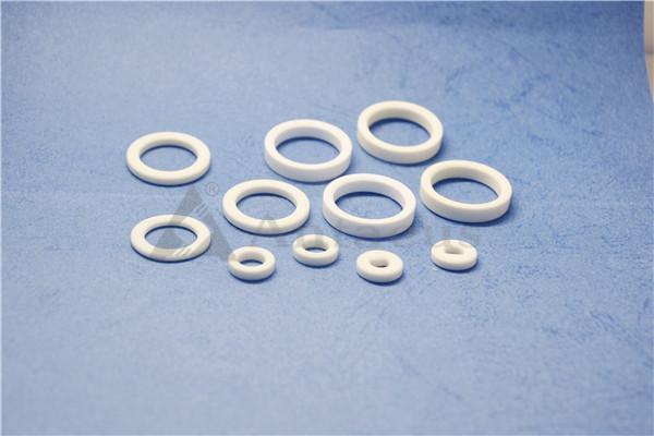 Ivory Alumina Ceramic Washer 95% AL2O3 Machining Ceramic Material