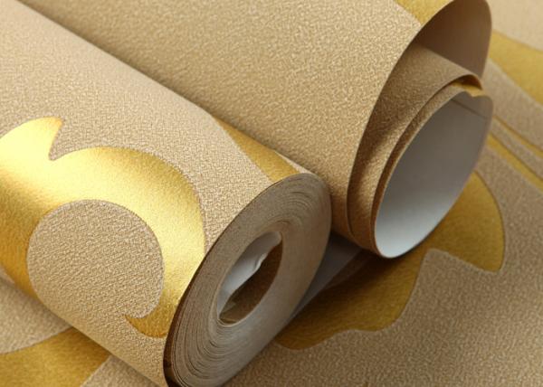 Fireproof Non Woven European Style Wallpaper Strippable With Flower Pattern , Non - Pasted