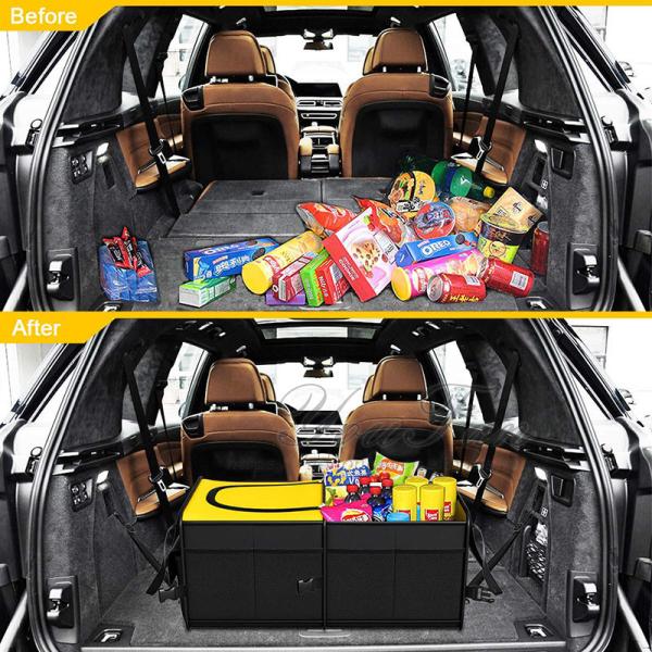 Portable Car Trunk Organizer For Groceries / Kids Toys / Drinks Storage