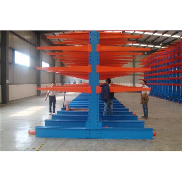 Single / Double Side Warehouse Cantilever Steel Rack Custom Size ISO9001 / SGS