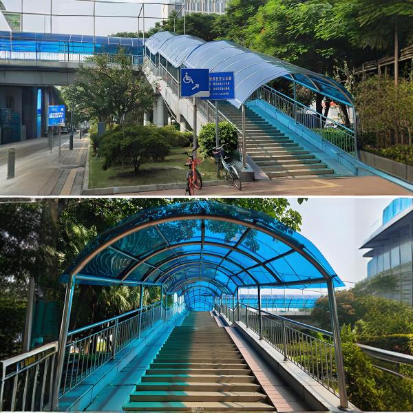 Легкий поликарбонат пластмассовый твердый лист с антиультрафиолетовым покрытием для крыш, тентов и теплиц