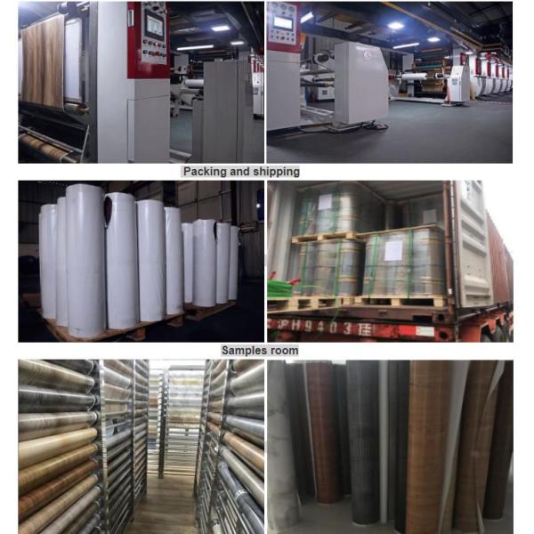 Solid Color Wood Grain PVC Sheet Smooth Surface 0.07mm