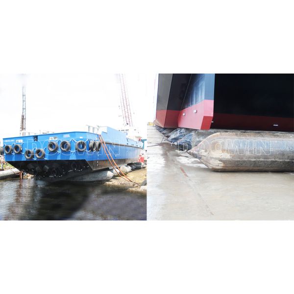 Rubber Vulcanizer Boat Lift Air Bags Ship Launching / Landing Airbag