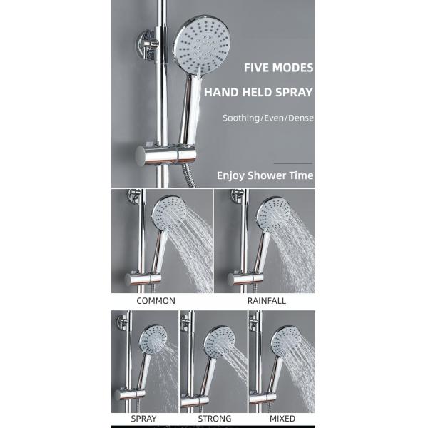 ISO All Copper Exposed Valve Showers Spray Gun Pressure Boosted Bathroom Faucet