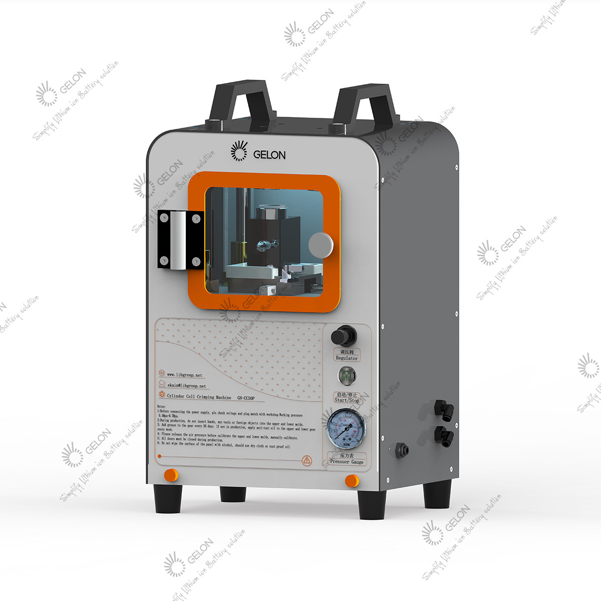 Semi-Auto Cylindrical Cell Crimping Machine with 600W Crimping Power, 300,000 Crimps Die Life, and Precision Crimping for Lithium Battery Assembly