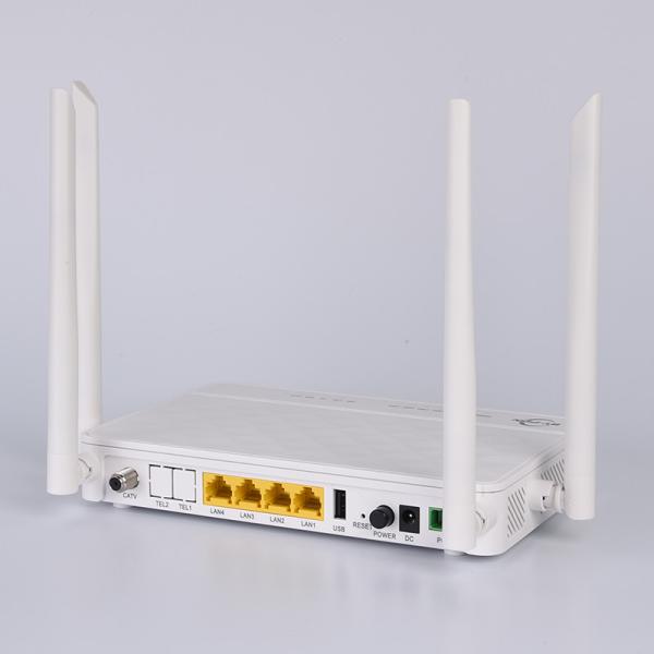 Диапазон ONU FTTH 2*2 MIMO 4GE CATV WIFI GEPON GPON двойной