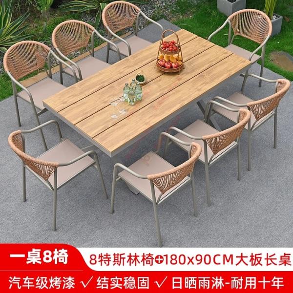 Outdoor Table And Chairs Set Waterproof And Sunproof Garden Patio Furniture Rattan Wicker Chair Combination For Villa Balcony Terrace And Open-Air Leisure