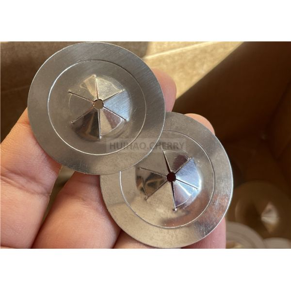 Rondelles autobloquantes rondes de 38 mm pour goupilles d'isolation afin de fixer le matériau isolant en place