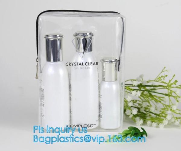 makeup pouch travel clear PVC toiletry bag, makeup PVC cosmetic bag with bubbles, Toiletry bag wholesale waterproof trav
