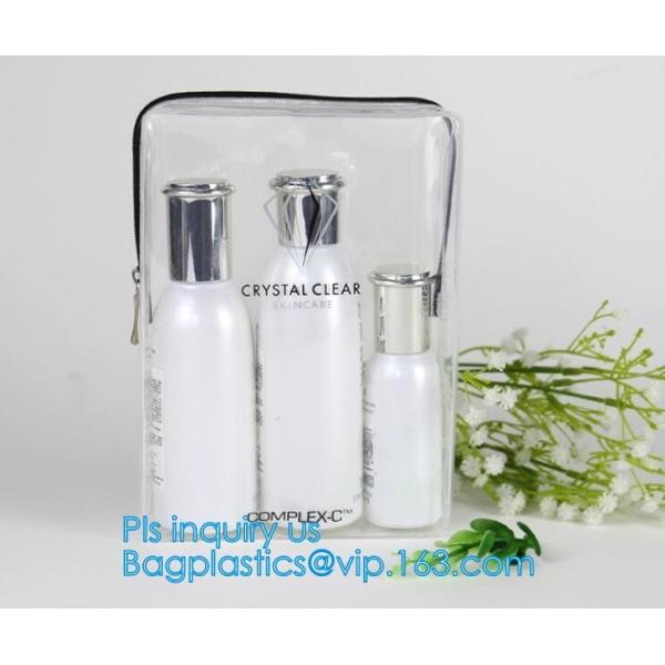 Good Design Fashion Zippered PVC Makeup Bag, holographic makeup bag pvc cosmetic bag, portable funny travel makeup pouch