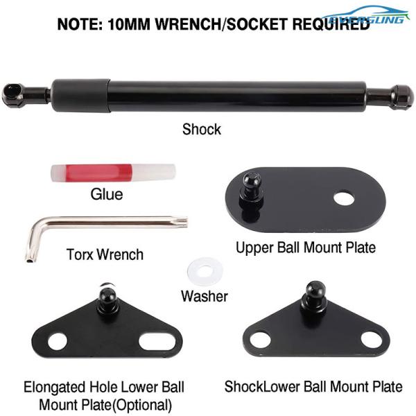 Truck Lift Assist Tailgate Support Struts Fit 2015-2019 F150 Pickup Tailgate EZ Down
