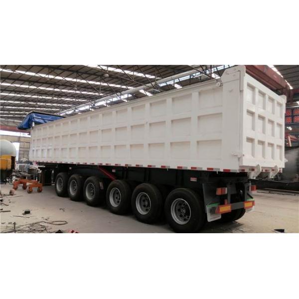 50 Ton 3 Axles Rear Dump Truck Trailer/Tipper Semi Trailer with 2240mm Tread Flatbed
