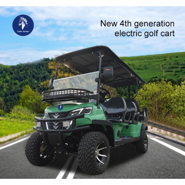 Affordable Electric Car Golf Cart with 120Ah Lead Acid Battery and Front LED Headlight