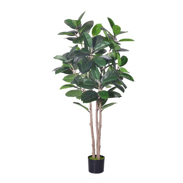 Tropical Faux Oak Tree Bonsai Plant Faux Rubber Tree Plant​ for Home & Garden Decorative Artificial Rubber Tree for Backyard Decor