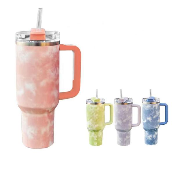 Portable 40oz Stainless Steel Travel Tumbler With Handle for General in Outdoor Sports