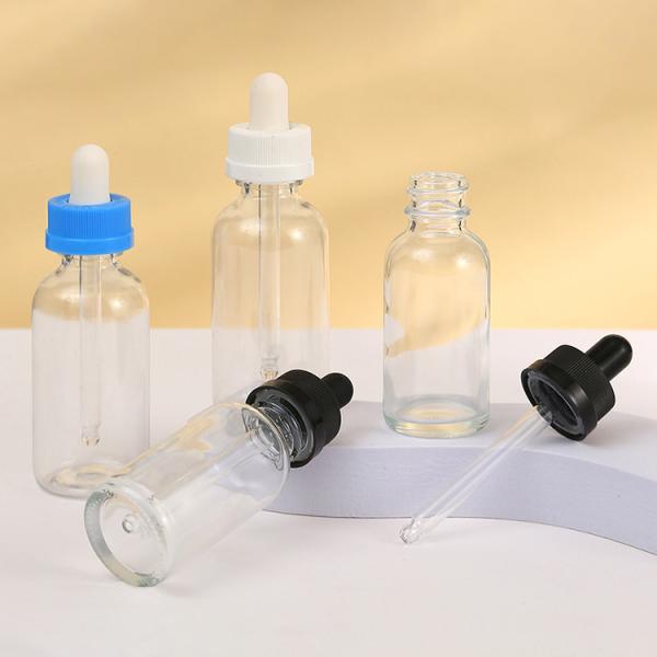 1oz 2oz 3oz 4oz Cobalt Blue Boston Glass Bottle for Cosmetics Essential Oil Customized Colors and Samples Process 2-3 days