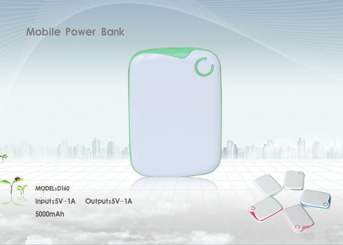 6600 mAh Li - Polymer Battery Dual USB Power Bank Have Long life