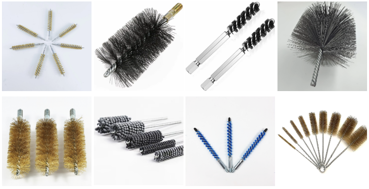 Stainless Steel Twisted Wire Tube Cleaning Brush Custom Size Durable