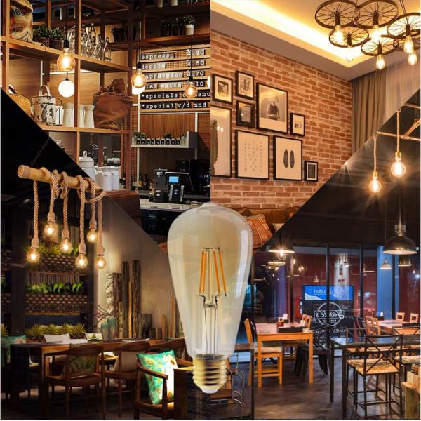 шарик СИД 2700k Edison шариков желтого света 540lm 6W ST64 винтажный крытый