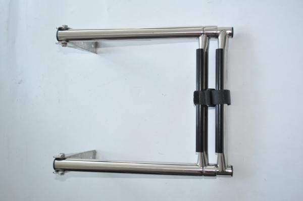 New Stainless Rails 3 Step Boat Outboard Swim Platform Ladder Telescoping Ladder