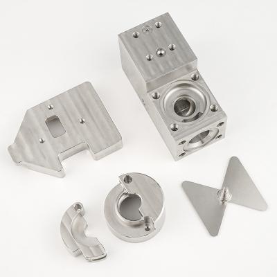 Peças usinadas para fresagem CNC de alumínio, componentes CNC personalizados Tolerância 0,001 mm