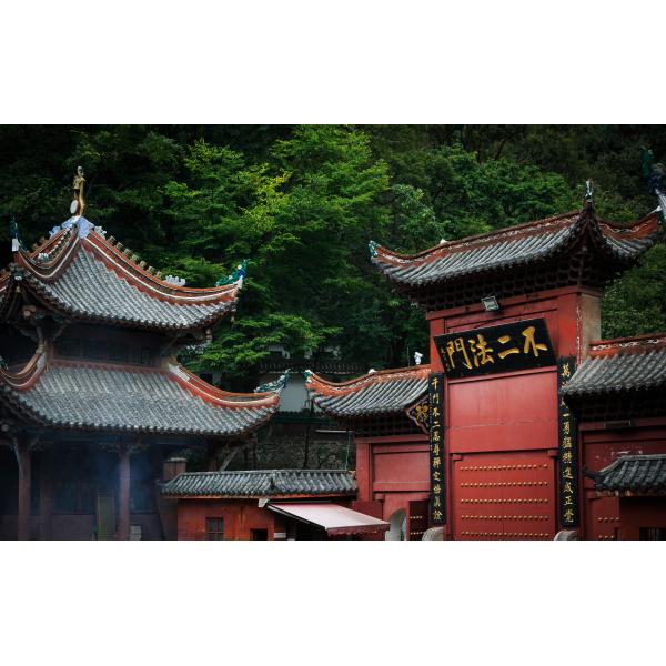 Chinese Buddhist Monastery Building Temple Roof Tiles Matt Surface Clay Roof Decoration