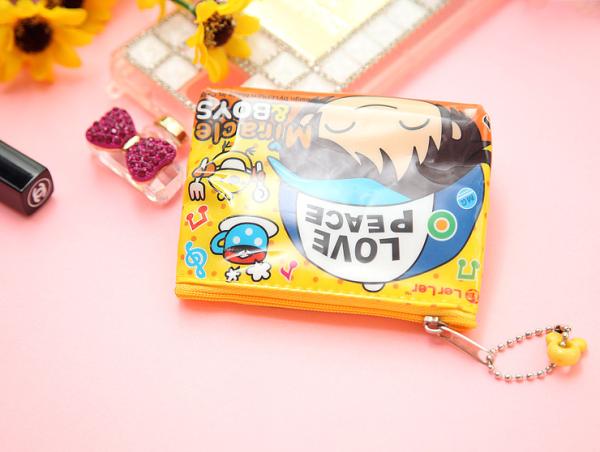 Small Pouch Wallet Purse Notecase Burse Money Clip Leather Pouch Handbag Change Pocket