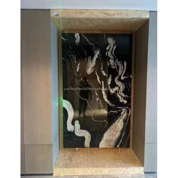 Hotel Polished Black Ink Impression Marble Natural Stone Bathtub for Home Bathroom