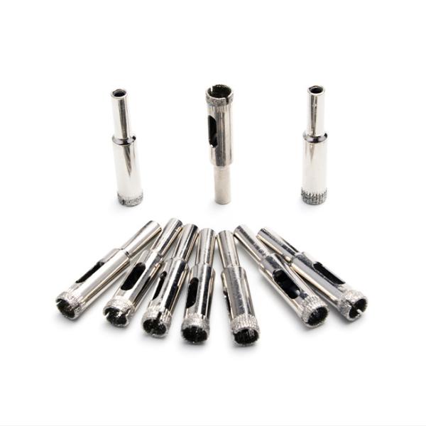 Silver Electroplated Diamond Core Bits Drill Hole Saw For Stone