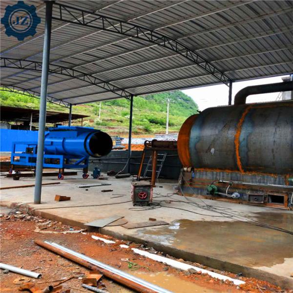 El neumático inútil automático lleno recicla a la planta de gasolina y aceite de la pirolisis usada cansa la planta de reciclaje