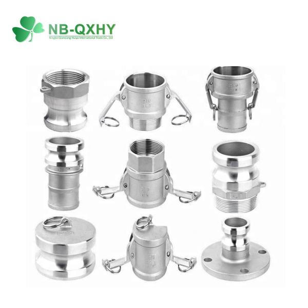 Acessórios para tubos de engate de camlock Alumínio latão aço inoxidável 316/304 Nylon PP