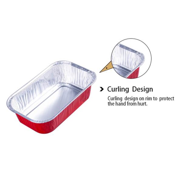 устранимые подносы упаковки еды авиакомпании лотка алюминиевой фольги коробки для завтрака самолета 500ml с крышками