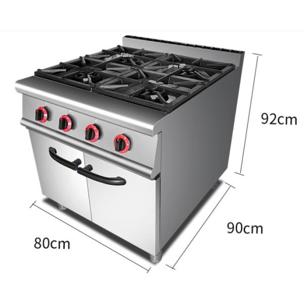 30КВт 22КВт 4 горелки Электрический диапазон Коммерческое кулинарное оборудование для кухни