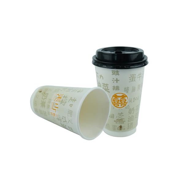 Foodgrade Paper Double Wall Paper Cups 16oz Match PS Lid Available