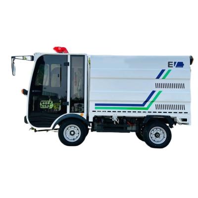 Fully Enclosed Sanitation Cleaning Truck Four Wheel Drive Pure Electric Sprinkler Truck