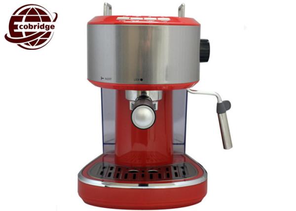 Family Office Small Home Espresso Machine 1.0L 15Bar Italian Pump With Milk Frother