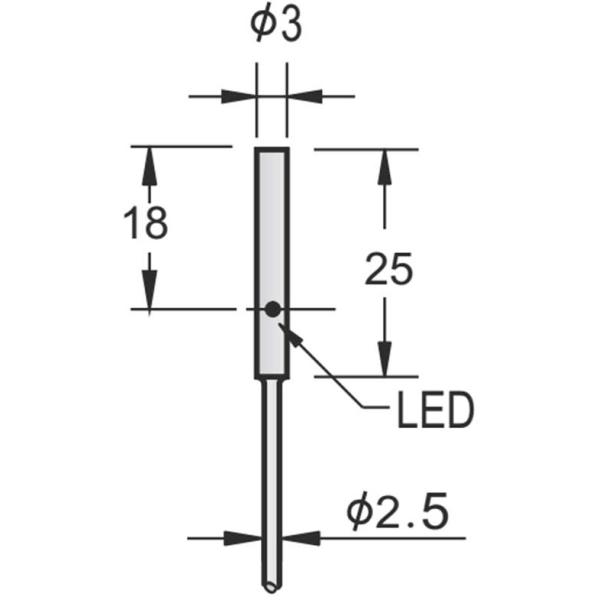 Датчик близости провода 3mm DC 10-30V 3 небольшой для обнаружения металла
