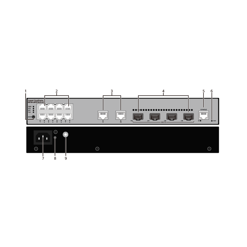 S5735-L8P2T4X-A-V2 98011991 8*10/100/1000BASE-T Ports(PoE+) Campus Ethernet Switch
