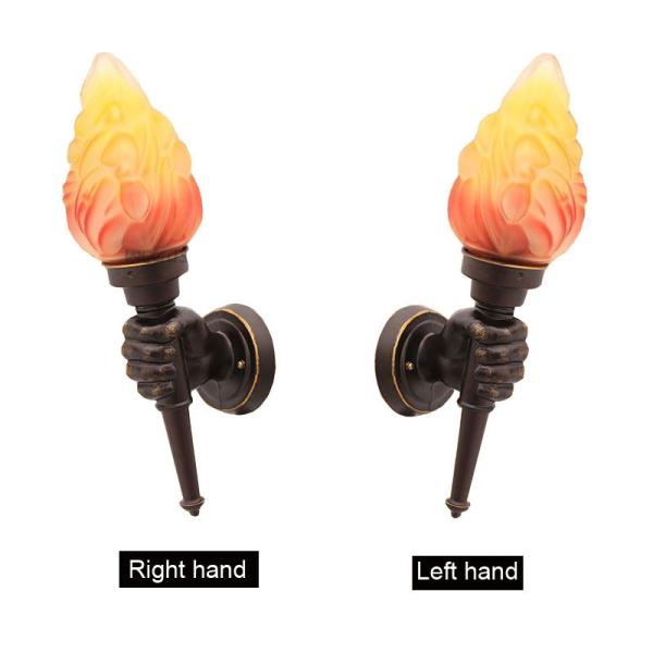 Garden yard porch living room bedroom corridor wall sconces restaurant cafe Creative torch hand wall lamp (WH-VR-52)