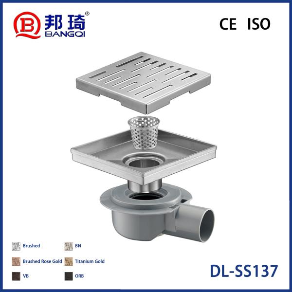 DL-SS137 Drainage de plancher en acier inoxydable européen