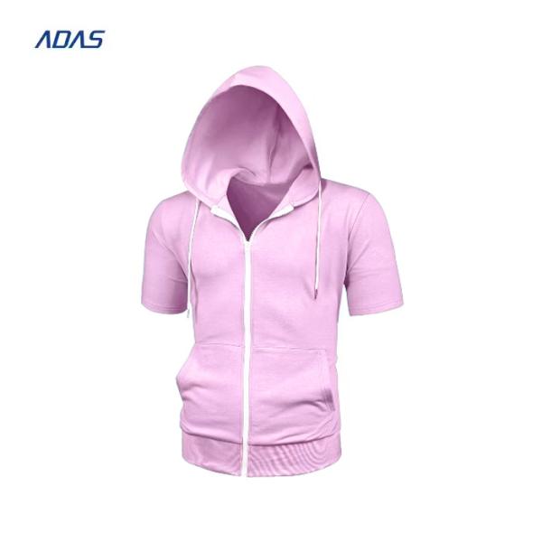 Women's Polyester Sublimation Hoodies T Shirts Zip Up Blank Sweatshirts