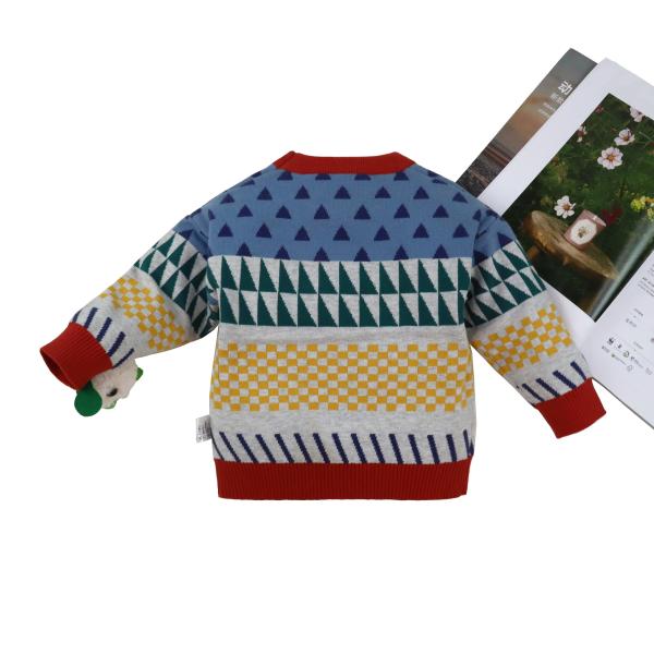 Children's Jacquard Pattern Kid Knitted baby pullover sweater