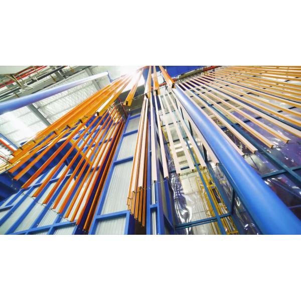 480 60Hz  Vertical Powder Coating Line Constructs Projection of Aluminium
