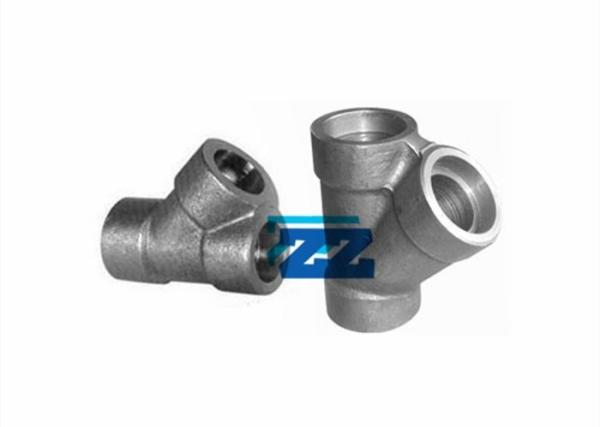 Socket Weld Lateral Tee Forged Pipe Fittings 45 Degree  1 / 2  3000LB Pressure