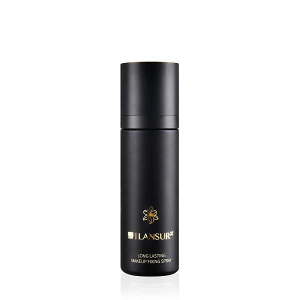 Botão de spray de névoa fina preto de luxo com tampa de 100 ml de capacidade Serviço personalizado aceito