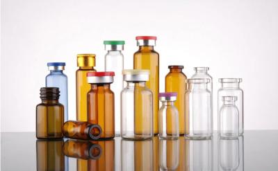 Pharmaceutical Tubular Glass Vial 2 Ml Amber Glass Vials For Antibiotics