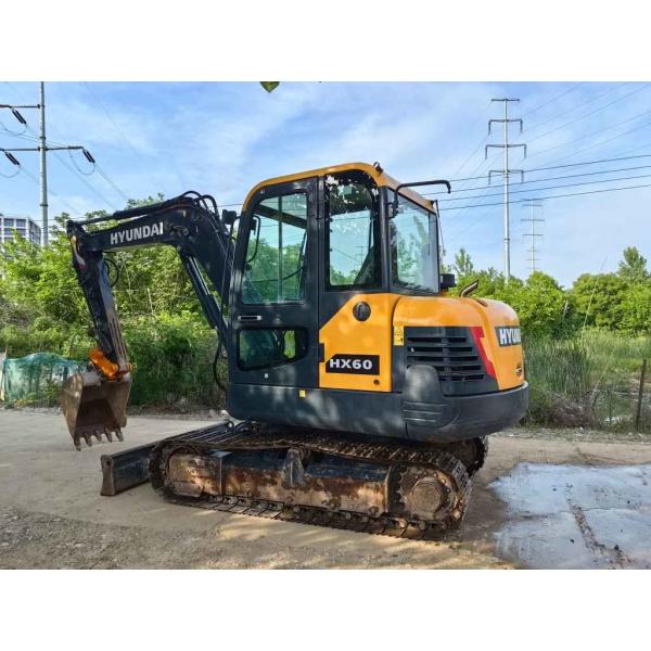 Small Used Excavator Hyundai HX60 Excavator with 0.21m³ Bucket 36.2KW Used Construction Machine