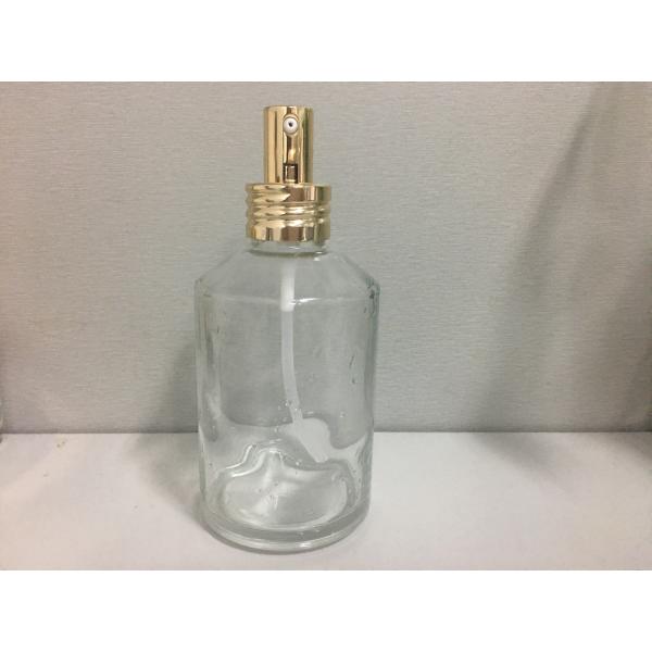 Aluminum Sprayer Cosmetic Jar Packagin With Gold Metallic Cap